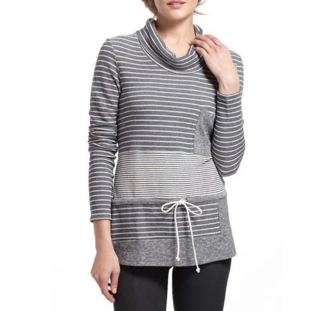 Anthropologie Long Sleeve Striped Tunic